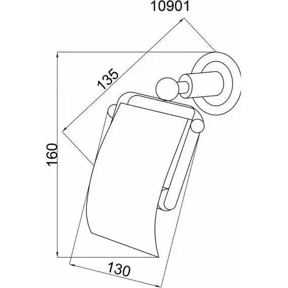 Держатель для туалетной бумаги Boheme Murano Gold 10901-R-G, золото - фото 2