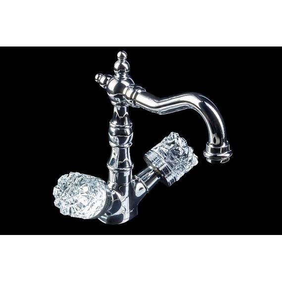 Смеситель для раковины высокий Boheme Crystal 272-CRST, chrome - фото 