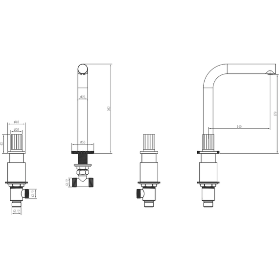 Смеситель для раковины Boheme Elegante 152-MG-EL, matt gold - фото 6