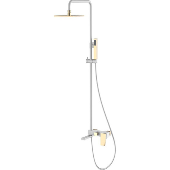 Душевая стойка Boheme Q 148-WG.2, white gold - фото 