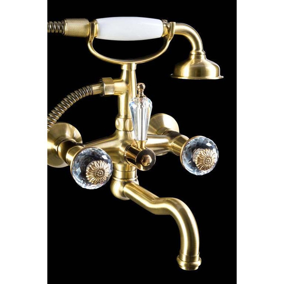 Смеситель для ванны Boheme Flora 313-FL, бронза - фото 2