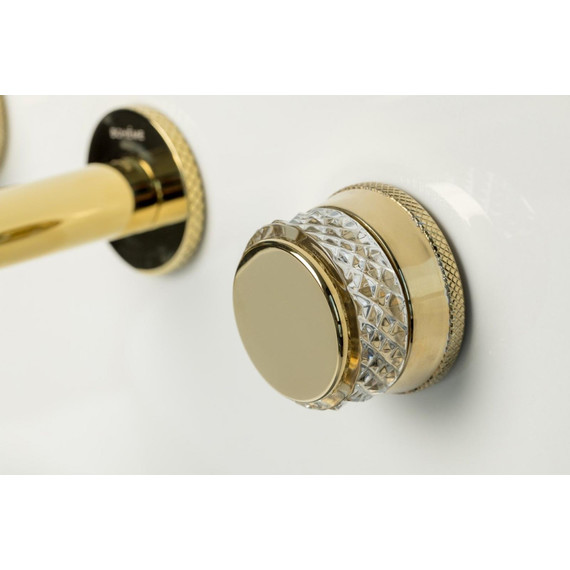 Смеситель для раковины настенный Boheme Aura 152-2-G-A, золото, Цвет производителя: золото - фото 3