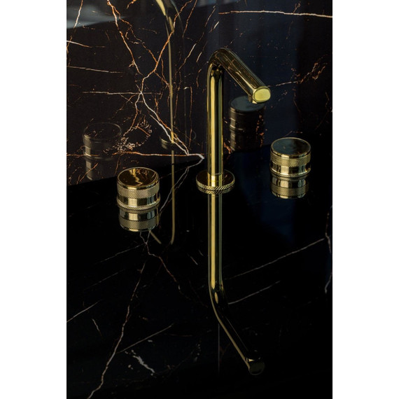 Смеситель для раковины Boheme Prestige 152-G-PR, золото - фото 2