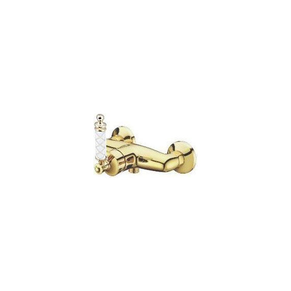 Смеситель для душа Boheme Vogue Gold 214-MR-W, белый - фото 