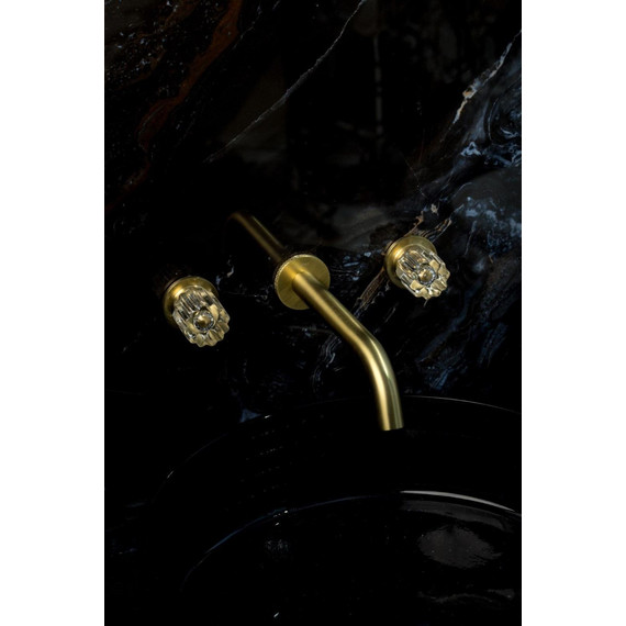 Смеситель для раковины настенный Boheme Elegante 152-2-MG-EL, matt gold - фото 3