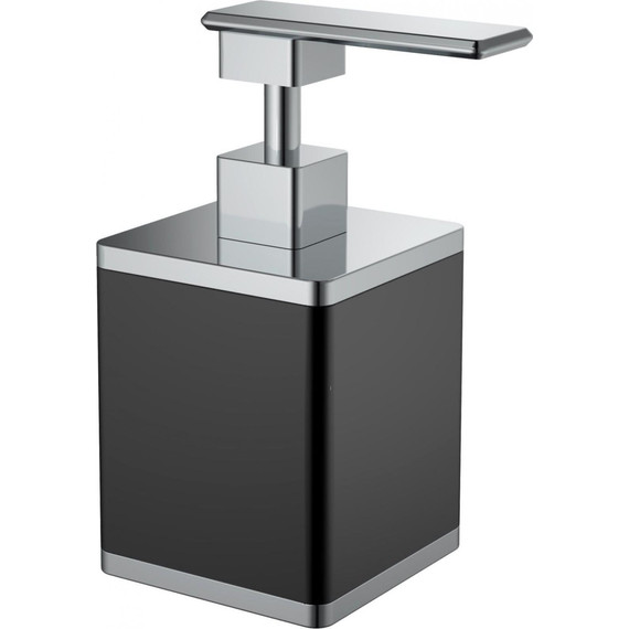 Дозатор для жидкого мыла Boheme 10969-B-CR, black chrome - фото 