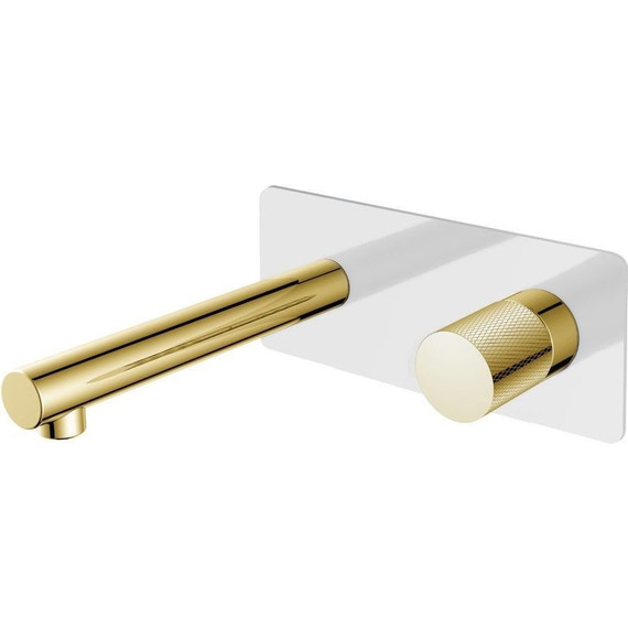 Смеситель для раковины настенный Boheme Stick 125-WG.2, белый - фото 