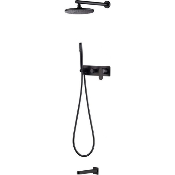 Верхний душ Boheme Spectre 225x225 мм 423-B, чёрный матовый - фото 2