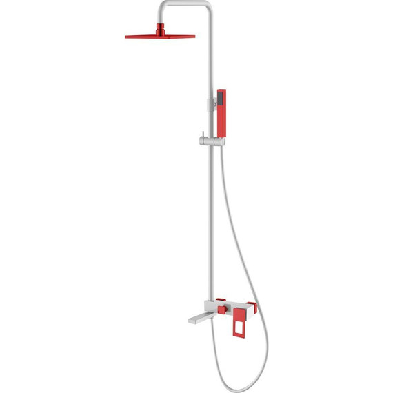 Душевая стойка Boheme Q 148-WR, white red - фото 