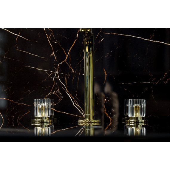 Смеситель для раковины Boheme Elegante 152-G-EL, золото - фото 3