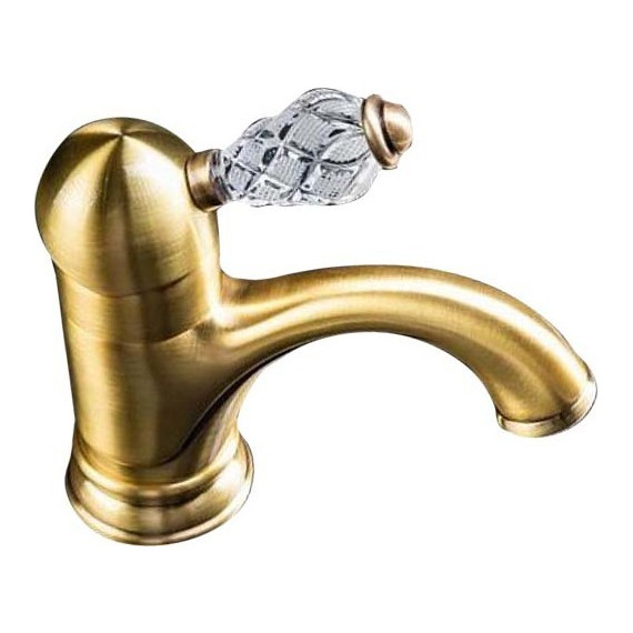 Смеситель для раковины Boheme Crystal 301-CRST, бронза - фото 