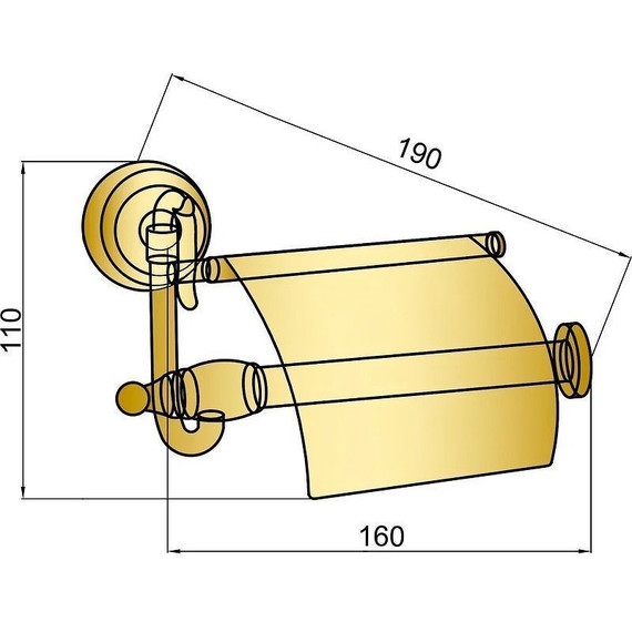 Держатель для туалетной бумаги Boheme Barocco 10651, chrome - фото 2