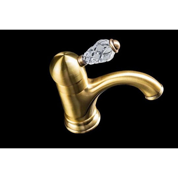 Смеситель для раковины Boheme Crystal 301-CRST, бронза - фото 2