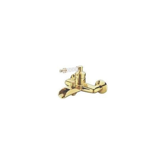 Смеситель для ванны Boheme Vogue Gold 213-MR-W, белый - фото 