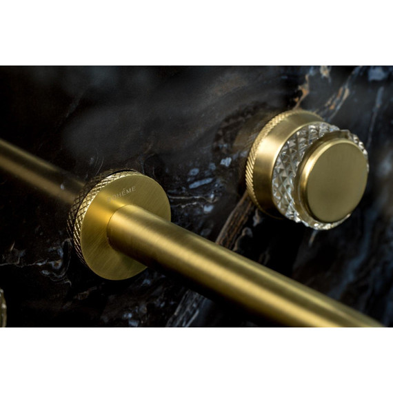 Смеситель для раковины настенный Boheme Aura 152-2-MG-A, matt gold, Цвет производителя: золото матовое - фото 3