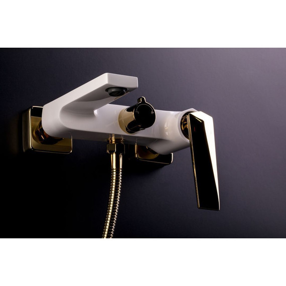 Смеситель для раковины настенный Boheme Venturo 375-B, black chrome - фото 3