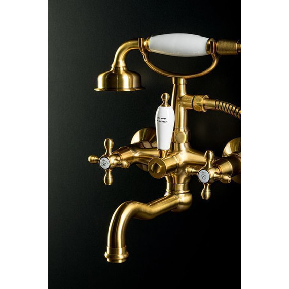 Смеситель для раковины настенный Boheme Medici Ripresa 307, бронза - фото 2