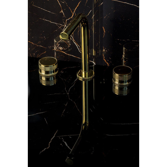 Смеситель для раковины Boheme Prestige 152-G-PR, золото - фото 5