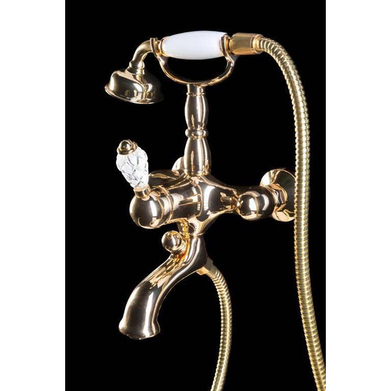 Смеситель для ванны Boheme Crystal 283-CRST, бронза - фото 2