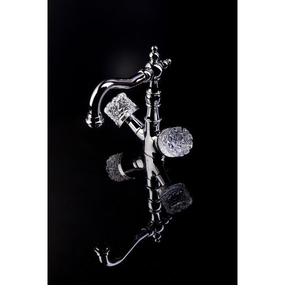 Смеситель для раковины высокий Boheme Crystal 272-CRST, chrome - фото 2