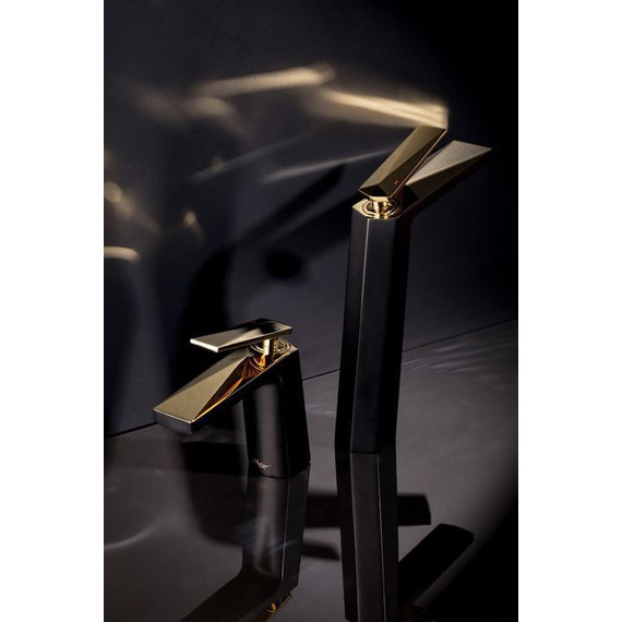 Смеситель для раковины настенный Boheme Venturo 375-B, black chrome - фото 2