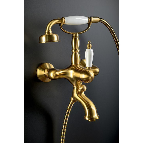Смеситель для раковины настенный Boheme Medici Ripresa 307, бронза - фото 4