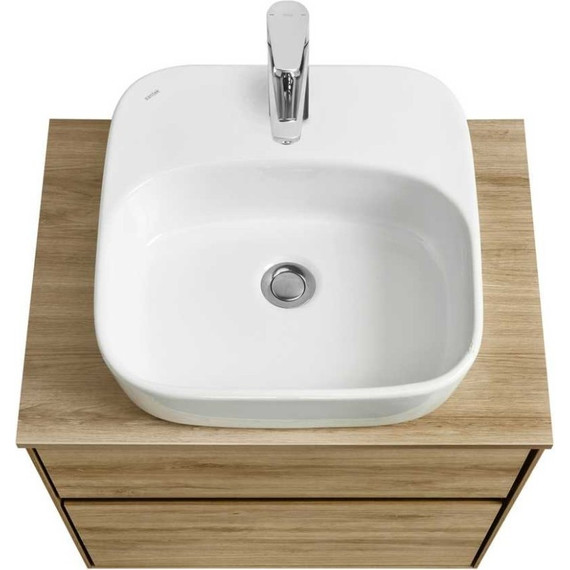 Тумба подвесная со столешницей Акватон Либерти 60 см 1A279401LYC70, дуб эльвезия - фото 4