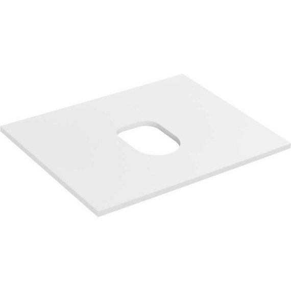 Тумба подвесная со столешницей Акватон Либерти 60 см 1A279401LYC70, дуб эльвезия/белый глянец - фото 7