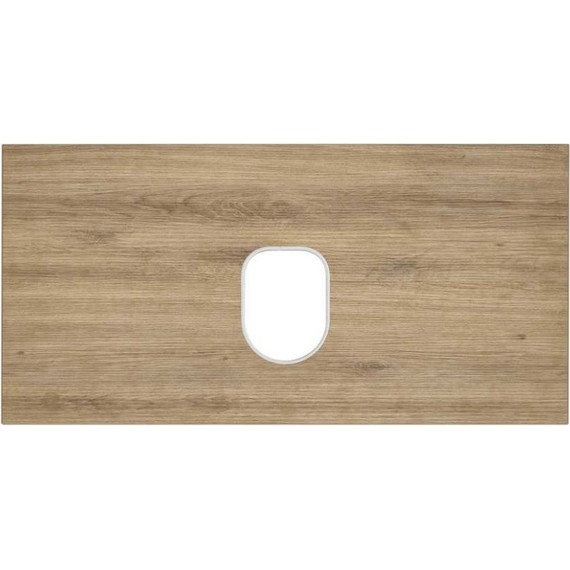 Тумба подвесная со столешницей Акватон Либерти 100 см 1A279601LYC70, дуб эльвезия - фото 7