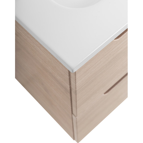 Тумба подвесная с раковиной BelBagno ETNA-500-2C-SO-RG 50 см (раковина BB500ETL) Rovere Grigio, Цвет фасада: Rovere Grigio - фото 6