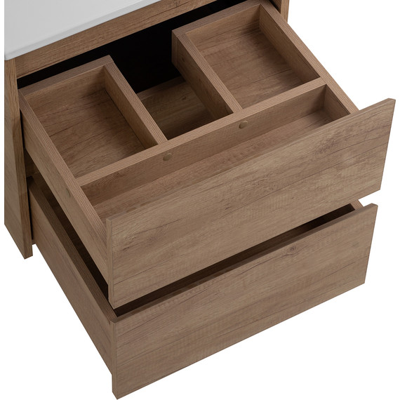 Тумба подвесная с раковиной BelBagno KRAFT-500-2C-SO-RNN 50 см, Rovere Nebrasca Nature, Цвет фасада: Rovere Nebrasca Nature - фото 8