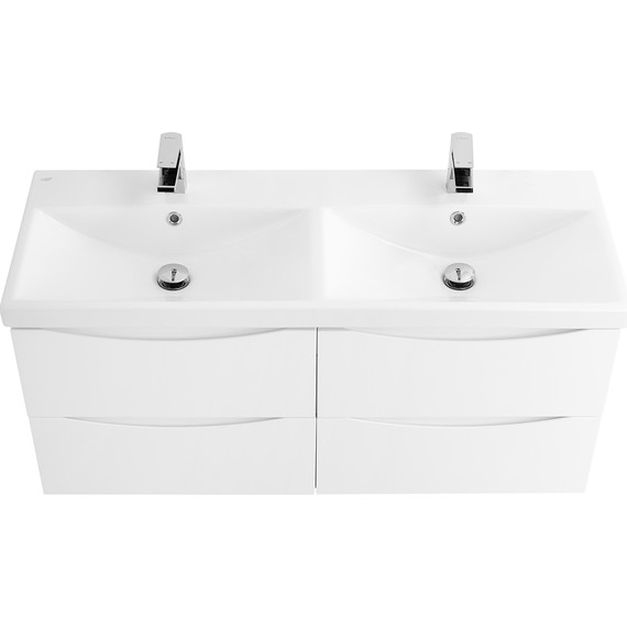 Тумба подвесная с раковиной BelBagno MARINO-CER-1200-4C-SO-2-BO-P 120 см, Bianco Opaco - фото 5