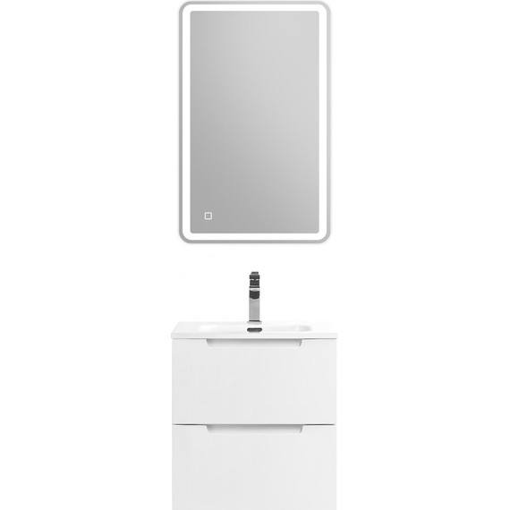 Тумба подвесная с раковиной BelBagno ETNA-500-2C-SO-BL 50 см (раковина BB500ETL) Bianco Lucido, Цвет фасада: Bianco Lucido - фото 6