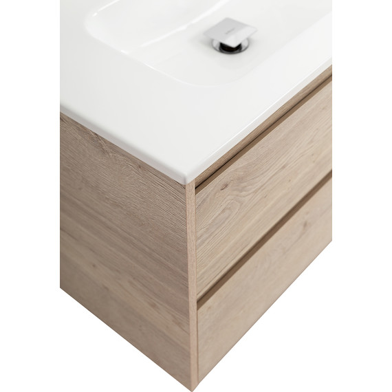 Тумба подвесная с раковиной BelBagno KRAFT-1200-2C-1A-SO-RGB-L 120 см, Rovere Galifax Bianco - фото 8