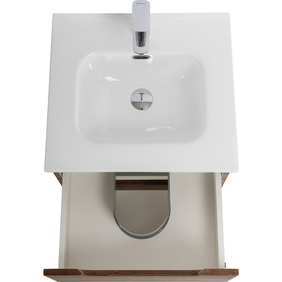 Тумба подвесная с раковиной BelBagno ETNA-500-2C-SO-RW 50 см (раковина BB500ETL) Rovere Moro, Цвет фасада: Rovere Moro - фото 8