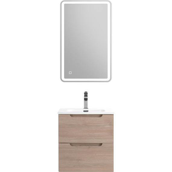 Тумба подвесная с раковиной BelBagno ETNA-500-2C-SO-RG 50 см (раковина BB500ETL) Rovere Grigio, Цвет фасада: Rovere Grigio - фото 10