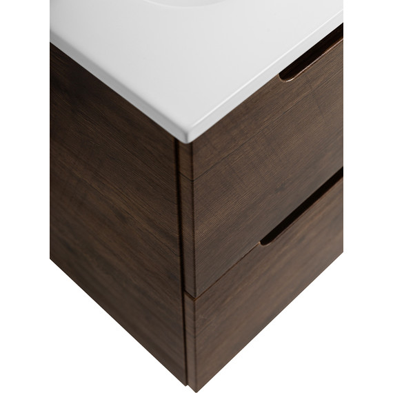 Тумба подвесная с раковиной BelBagno ETNA-500-2C-SO-RW 50 см (раковина BB500ETL) Rovere Moro, Цвет фасада: Rovere Moro - фото 6