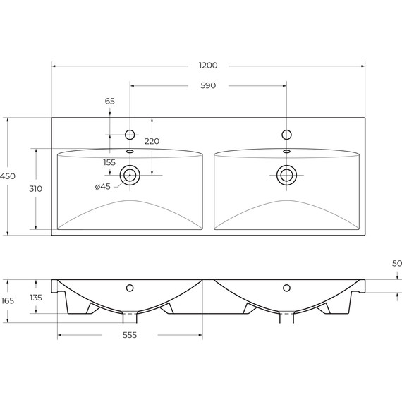 Тумба подвесная с раковиной BelBagno MARINO-CER-1200-4C-SO-2-BO-P 120 см, Bianco Opaco - фото 12