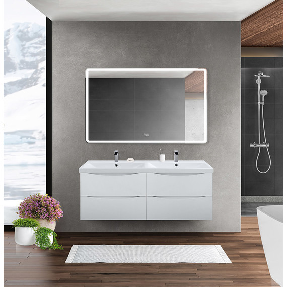 Тумба подвесная с раковиной BelBagno MARINO-CER-1200-4C-SO-2-BO-P 120 см, Bianco Opaco - фото 10