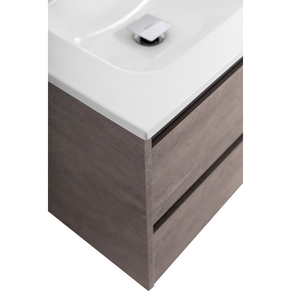 Тумба подвесная с раковиной BelBagno KRAFT-1200-2C-SO-2-CG 120 см, Cemento Grigio - фото 9