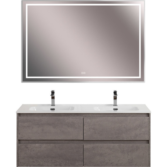 Тумба подвесная с раковиной BelBagno KRAFT-1200-4C-SO-2-CG 120 см, Cemento Grigio - фото 12
