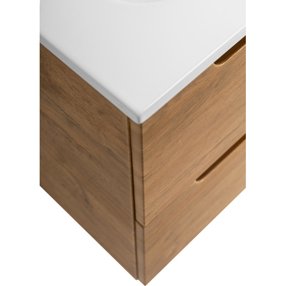 Тумба подвесная с раковиной BelBagno ETNA-500-2C-SO-RN 50 см (раковина BB500ETL) Rovere Nature, Цвет фасада: Rovere Nature - фото 6