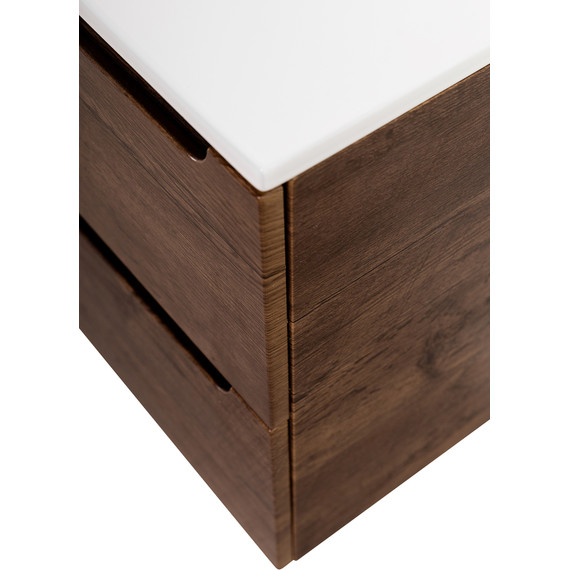 Тумба подвесная с раковиной BelBagno ETNA-1400-4C-SO-2-RW 140 см (раковина BB1400-2-ETL) Rovere Moro, Цвет фасада: Rovere Moro - фото 7