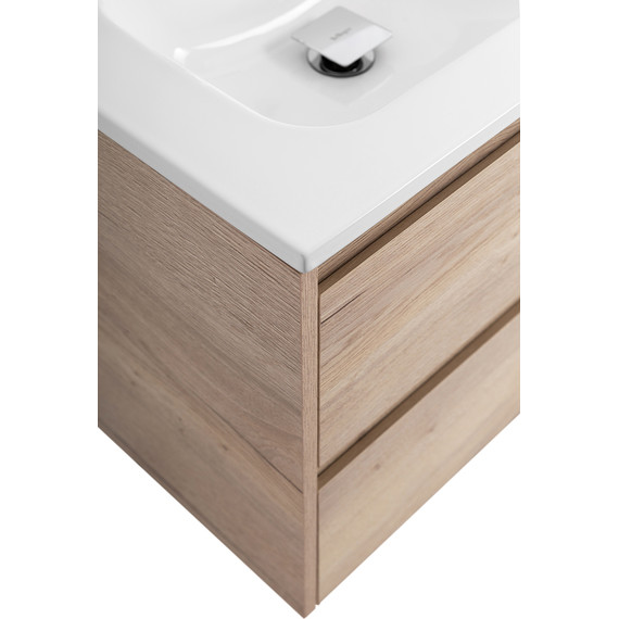 Тумба подвесная с раковиной BelBagno KRAFT-1200-2C-SO-2-RGB 120 см, Rovere Galifax Bianco - фото 9