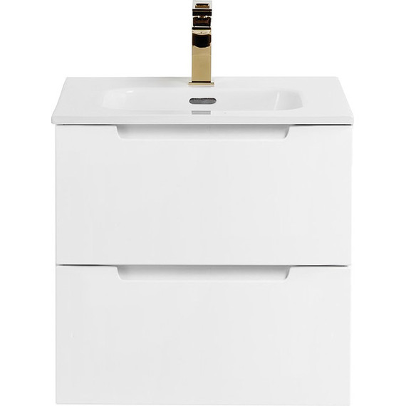 Тумба подвесная с раковиной BelBagno ETNA-500-2C-SO-BO 50 см (раковина BB500ETL) Bianco Opaco, Цвет фасада: Bianco Opaco - фото 