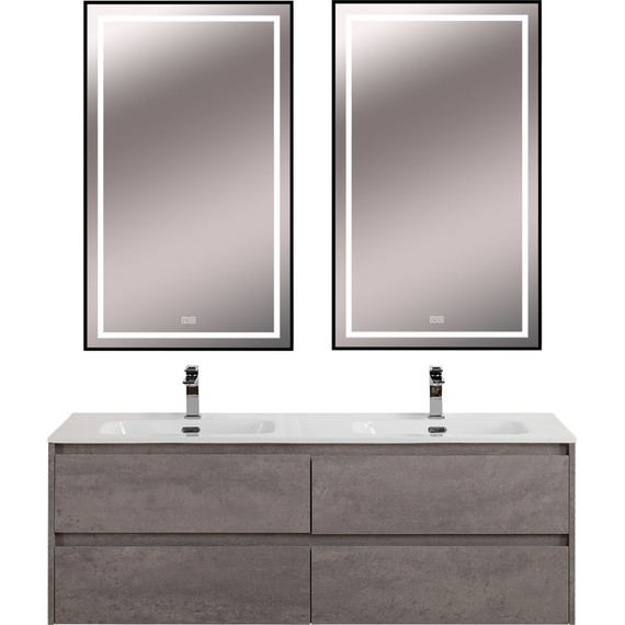 Тумба подвесная с раковиной BelBagno KRAFT-1400-4C-SO-2-CG 140 см, Cemento Grigio - фото 12