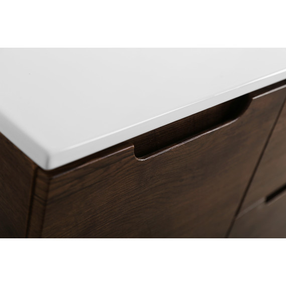 Тумба подвесная с раковиной BelBagno ETNA-1000-2C-1A-SO-RW-L 100 см (раковина BB1000ETL-L) Rovere Moro, Цвет фасада: Rovere Moro - фото 9