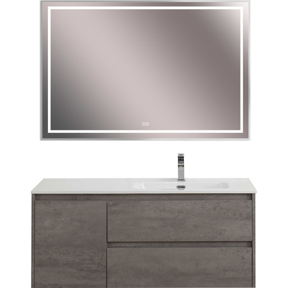 Тумба подвесная с раковиной BelBagno KRAFT-1200-2C-1A-SO-CG-R 120 см, Cemento Grigio - фото 10