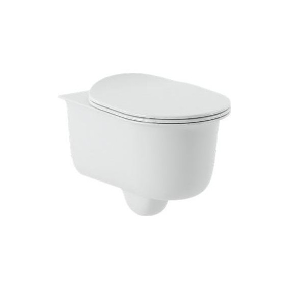 Унитаз подвесной безободковый ArtCeram Chic CHV001 05 00, белый матовый - фото 2