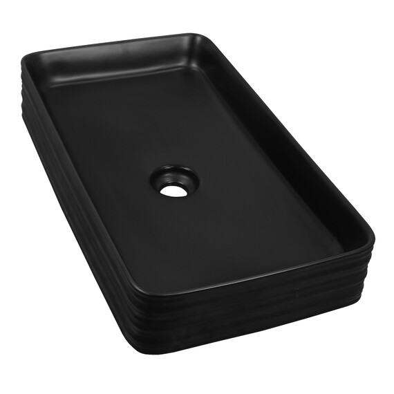 Раковина-чаша Azario 67 см AZ-2250-MB, черный матовый - фото 